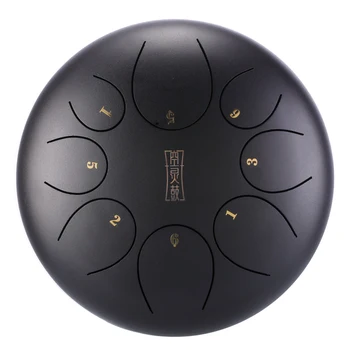 8in 8 Notes Steel Tongue Drum Mini Hand Pan Drums with Drumsticks Percussion Musical Instruments Purify Your Mind and Soul 
8in 8 Notes Steel Tongue Drum Mini Hand Pan Drums with Drumsticks Percussion Musical Instruments Purify Your Mind and Soul