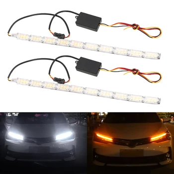 Day Lamp Universal 2pcs/set DRL LED Daytime Running Strip Light Car Crystal Eyes Flow Turn Signals
Day Lamp Universal 2pcs/set DRL LED Daytime Running Strip Light Car Crystal Eyes Flow Turn Signals