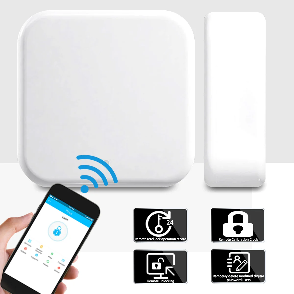 G2 APP Mini Smart Gateway G2 TT Lock App bluetooth Electronic Door Lock Wifi Adapter Lock Gateway Remote with USB Cable
G2 APP Mini Smart Gateway G2 TT Lock App bluetooth Electronic Door Lock Wifi Adapter Lock Gateway Remote with USB Cable