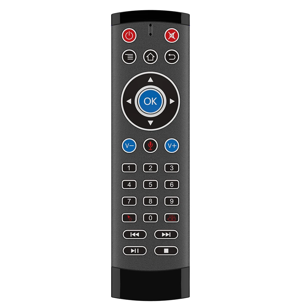 For Android TV Box T1 Pro 2.4G Wireless Air Mouse Gyro Remote Control 29 Keys Mini Keyboard Voice for Android TV Box Smart TV
For Android TV Box T1 Pro 2.4G Wireless Air Mouse Gyro Remote Control 29 Keys Mini Keyboard Voice for Android TV Box Smart TV