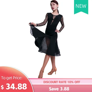 New Latin Dance Wear Female Adult Sexy Dress Long-Sleeved Competition Performance Clothes Professional Practice Clothing
New Latin Dance Wear Female Adult Sexy Dress Long-Sleeved Competition Performance Clothes Professional Practice Clothing