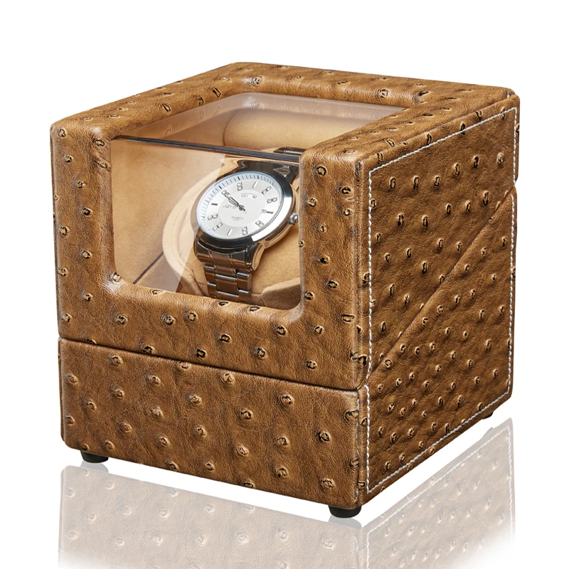 JQUEEN Watch Winder 1+0 Storage with Quiet Motor 5 Working Modes MDF+Coffee PU Leather Material
JQUEEN Watch Winder 1+0 Storage with Quiet Motor 5 Working Modes MDF+Coffee PU Leather Material