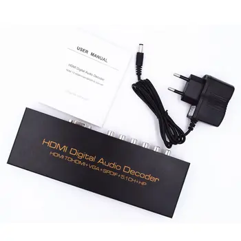 1080P HDMI TO HDMI VGA SPDIF 5.1CH RCA Digital Multi-channel Audio Decoders HDMI Digital Audio Decoder HDMI+VGA+Spdif
1080P HDMI TO HDMI VGA SPDIF 5.1CH RCA Digital Multi-channel Audio Decoders HDMI Digital Audio Decoder HDMI+VGA+Spdif