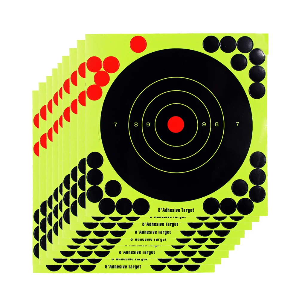 10/20/50 Pcs Shooting Targets 8 Inch Adhesive Target Shot Rifle Florescent Paper Target
10/20/50 Pcs Shooting Targets 8 Inch Adhesive Target Shot Rifle Florescent Paper Target