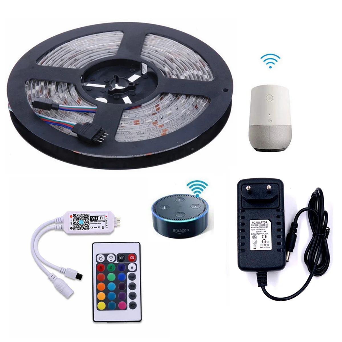 Умный wifi Пульт дистанционного управления RGB Светодиодная лента комплект пульт + 5