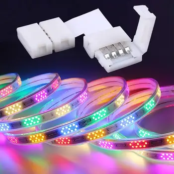 RGB LED Strip Light Connector L Shape Solderless Fitting Lighting Accessories 10MM Adapter 4Pin White
RGB LED Strip Light Connector L Shape Solderless Fitting Lighting Accessories 10MM Adapter 4Pin White
