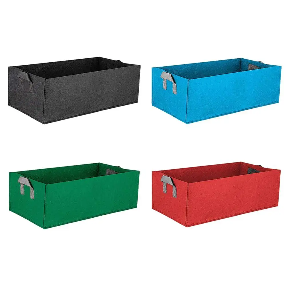 

1pcs Fabric Raised Garden Bed Square Garden Flower Grow Bag Vegetable Planting Bag Planter Pot with Handles for Plants