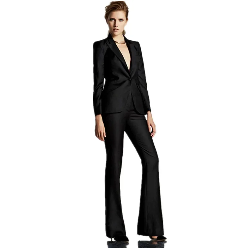 Women Pant Suits Custom made Black Female Suit Office Ladies Formal Business Work Wear (Jacket+Pants)
Women Pant Suits Custom made Black Female Suit Office Ladies Formal Business Work Wear (Jacket+Pants)