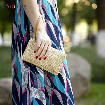 Fashion Women Straw Clutch Bag Bohemian Summer Beach Straw Zipper Wristlet Wallets Women Bag Casual Summer Beach Wallet Card
Fashion Women Straw Clutch Bag Bohemian Summer Beach Straw Zipper Wristlet Wallets Women Bag Casual Summer Beach Wallet Card