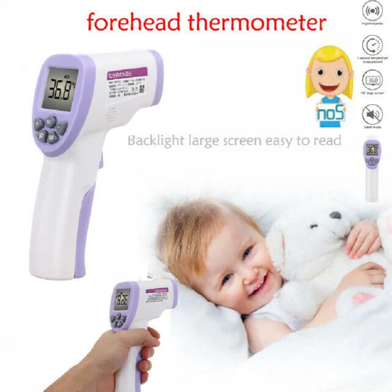 Forehead Thermometer Non Contact Infrared Thermometer Body Temperature Fever Digital Measure Tool for Baby Adult
Forehead Thermometer Non Contact Infrared Thermometer Body Temperature Fever Digital Measure Tool for Baby Adult