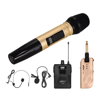 Professional Dual-Channel UHF Wireless Microphones System Receiver Transmitter Mic Headset Handheld Mic for Meeting Class
Professional Dual-Channel UHF Wireless Microphones System Receiver Transmitter Mic Headset Handheld Mic for Meeting Class