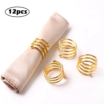 12pcs Spring-shape Napkin Ring Cloth Buckle Kit Wedding Party Table Decor Home Decorations
12pcs Spring-shape Napkin Ring Cloth Buckle Kit Wedding Party Table Decor Home Decorations