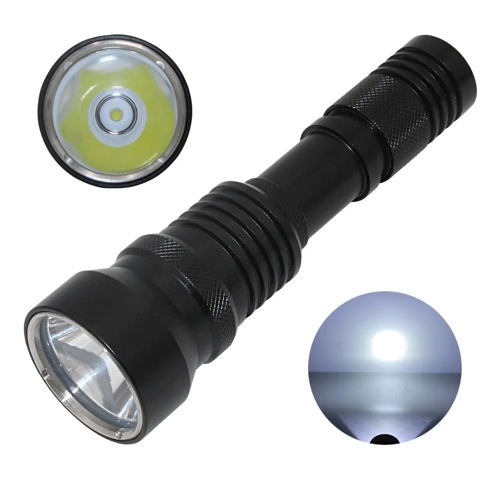 Portable LED Diving Flashlight Waterproof xm l2 1200 lumens Torchlight Tactical Dive Light 18650 Battery Powerful Led Flashlight
Portable LED Diving Flashlight Waterproof xm l2 1200 lumens Torchlight Tactical Dive Light 18650 Battery Powerful Led Flashlight