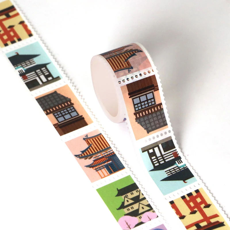 X1 roll 25mm x 3m stamp Japanese architecture building DIY Adhesive Tape for Scrapbooking decoration masking washi tape
X1 roll 25mm x 3m stamp Japanese architecture building DIY Adhesive Tape for Scrapbooking decoration masking washi tape