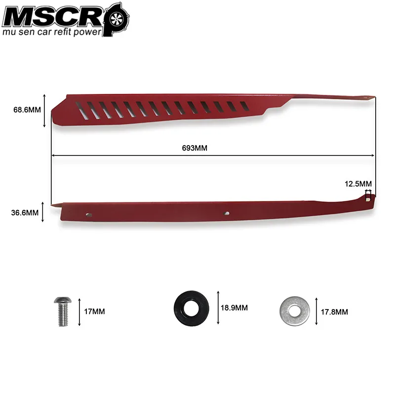 Aluminum Left Right Fender Shrouds Kit Panel Plate Engine Bay w/ Hardware For 2008-2014 Subaru WRX & STI 2PCS Black/Red-YX02429
Aluminum Left Right Fender Shrouds Kit Panel Plate Engine Bay w/ Hardware For 2008-2014 Subaru WRX & STI 2PCS Black/Red-YX02429