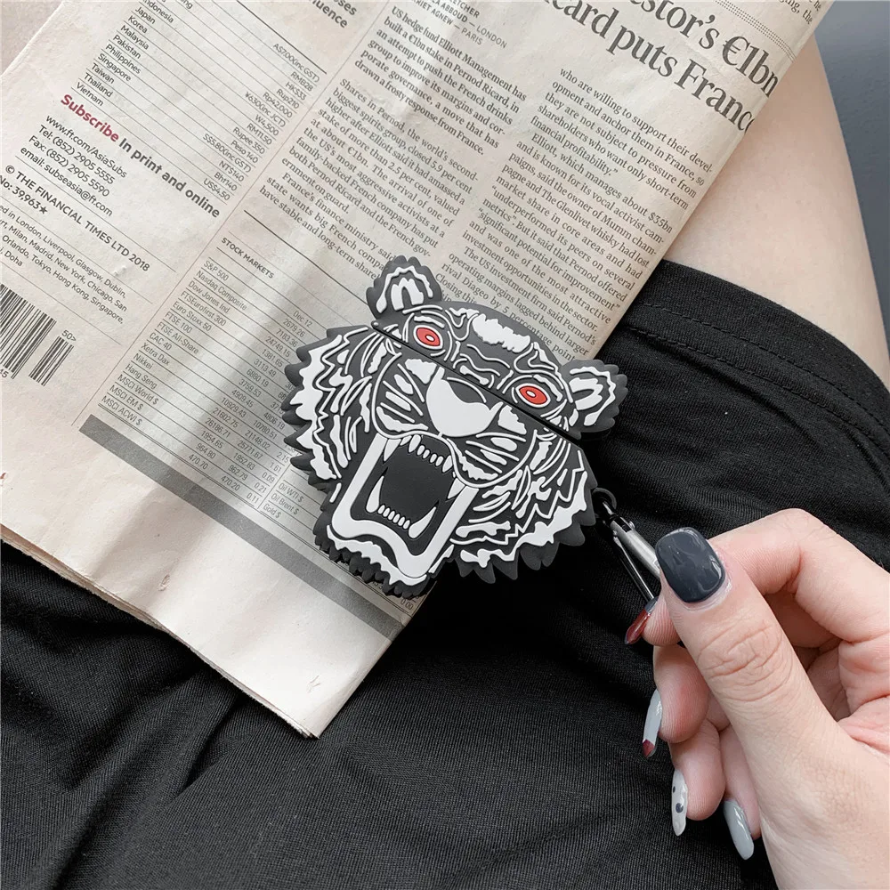 Animal 3D Silicone Tiger case for airpods 1 2 earphone Cover For Apple Wireless Bluetooth Headset Airpods Silicone Cases Funda
Animal 3D Silicone Tiger case for airpods 1 2 earphone Cover For Apple Wireless Bluetooth Headset Airpods Silicone Cases Funda