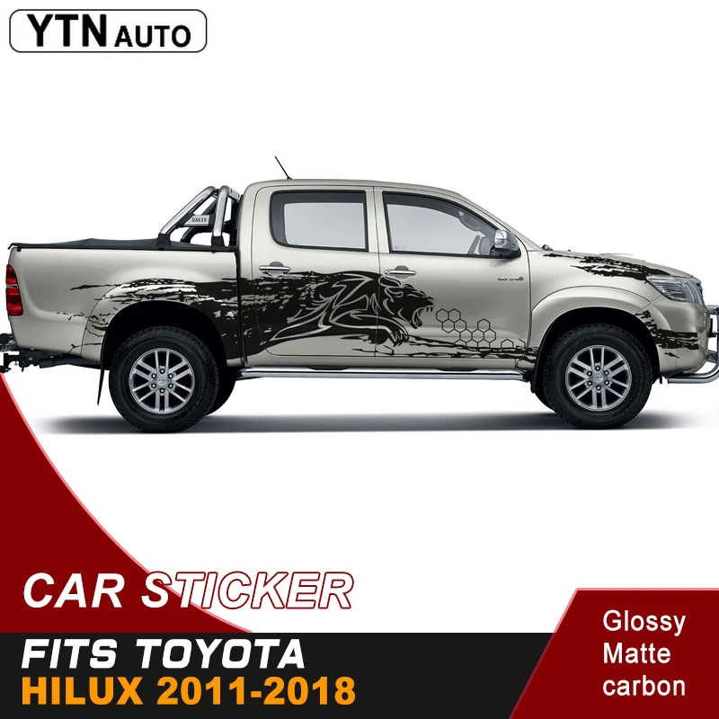 car sticker for toyota hilux 2011-2019 Car decals 2 pieces side car body Running Lion graphic viny car stickers and decals
car sticker for toyota hilux 2011-2019 Car decals 2 pieces side car body Running Lion graphic viny car stickers and decals