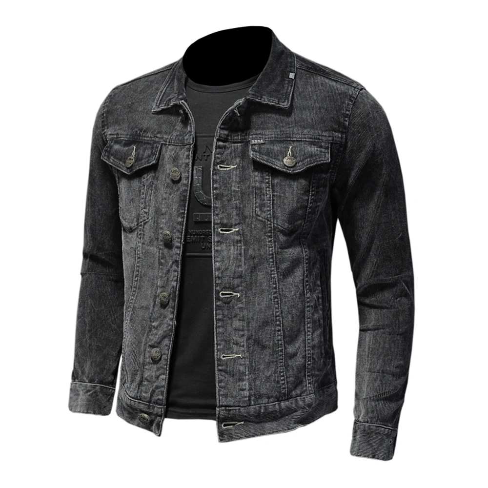 Jackets for Men 2020 Spring and Autumn New High Quality Men's Pure Color Lapel Retro Slim Long-sleeved Corduroy Men's Jacket
Jackets for Men 2020 Spring and Autumn New High Quality Men's Pure Color Lapel Retro Slim Long-sleeved Corduroy Men's Jacket
