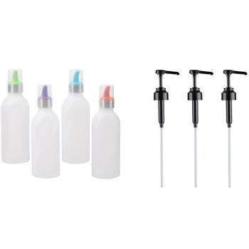 3Pcs Oil Cap Pump Top Dispenser Nozzle & 4 Pack 15 Oz Plastic Squeeze Condiment Bottle,Plastic Squirt Bottles with Lids
3Pcs Oil Cap Pump Top Dispenser Nozzle & 4 Pack 15 Oz Plastic Squeeze Condiment Bottle,Plastic Squirt Bottles with Lids