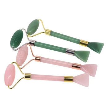 Facial Massage Roller Double Heads Jade Stone Massager Eye Face Neck Thin Lift Relax Slimming Tools Handle Massage Tool
Facial Massage Roller Double Heads Jade Stone Massager Eye Face Neck Thin Lift Relax Slimming Tools Handle Massage Tool
