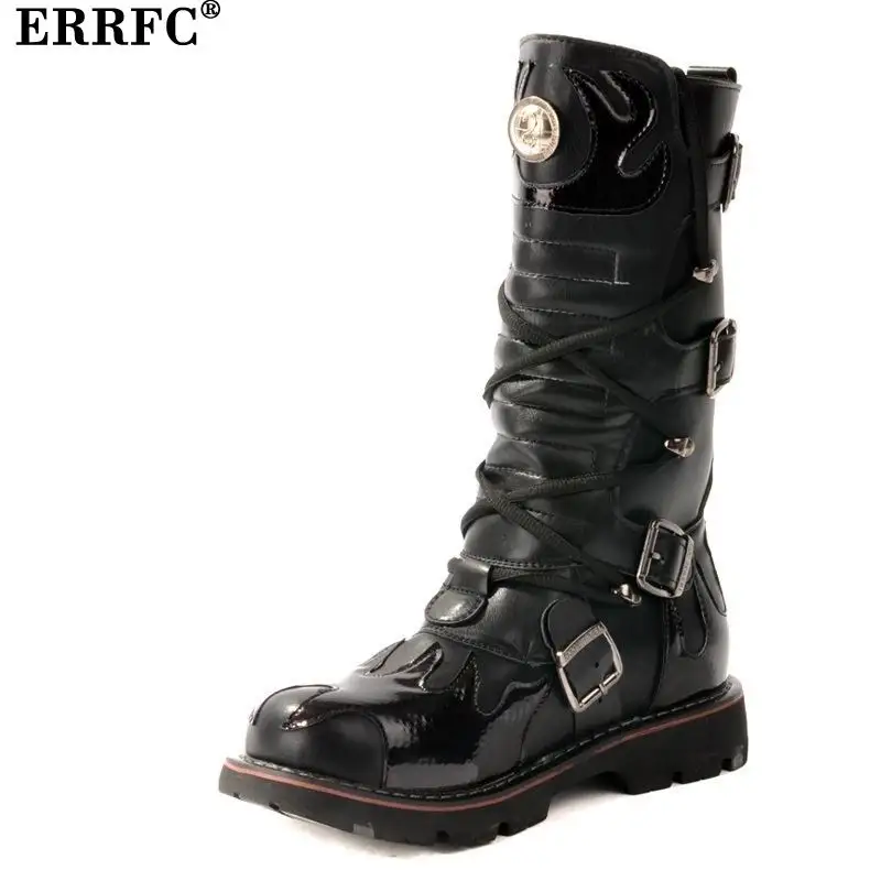 Winter Designer Black Mid Calf Boots For Men Buckle High Top Leather Shoes Man Motorcycle Boot Cowboy 38-45 Dressing Up
Winter Designer Black Mid Calf Boots For Men Buckle High Top Leather Shoes Man Motorcycle Boot Cowboy 38-45 Dressing Up