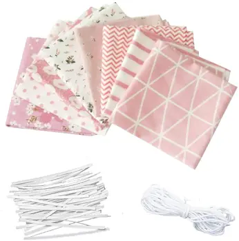 8PCS Cotton Fabric Set 19.7x19.7 Inches Cloth Patchwork for Manual DIY Sewing Crafts with Nose Bridge Strip Elastic
8PCS Cotton Fabric Set 19.7x19.7 Inches Cloth Patchwork for Manual DIY Sewing Crafts with Nose Bridge Strip Elastic