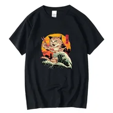 Mens Tees Shirts Male Tops Men's Top Quality 100% Cotton Anime T-Shirt Cool Cat Printed Men T Shirt Casual O-Neck Loose T-Shirt 
Mens Tees Shirts Male Tops Men's Top Quality 100% Cotton Anime T-Shirt Cool Cat Printed Men T Shirt Casual O-Neck Loose T-Shirt