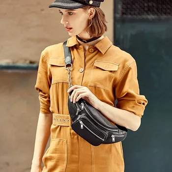 Fashion Cross Body Bags New Arrival 2019 for Women Bags Quality Shoulder Bag Genuine Leather Chest Bags Black Colors Small Bags
Fashion Cross Body Bags New Arrival 2019 for Women Bags Quality Shoulder Bag Genuine Leather Chest Bags Black Colors Small Bags