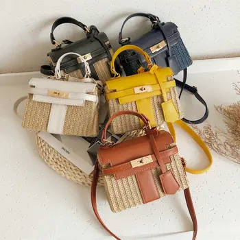 Women Summer Bali Rattan Bags Square buckle Straw Bag Handmade Woven Beach Crossbody Bags Bohemia Wicker Bag Fashion Handbags
Women Summer Bali Rattan Bags Square buckle Straw Bag Handmade Woven Beach Crossbody Bags Bohemia Wicker Bag Fashion Handbags