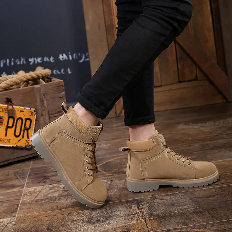 High-top British Martin boots desert rhubarb army boots snow boots Korean style tide boots
High-top British Martin boots desert rhubarb army boots snow boots Korean style tide boots