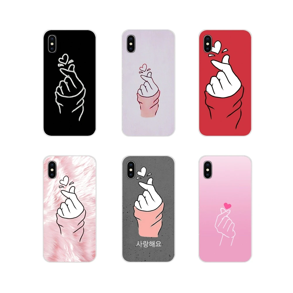 Accessories Phone Case Covers For Huawei Honor 4C 5C 6X 7 7A 7C 8 9 10 8C 8S 8X 9X 10I 20 Lite Pro Love on the finger kpop heart | Мобильные