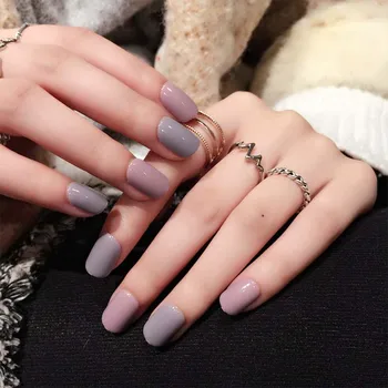 24pcs Kawaii Pink Gray Fake Nail press on Square Finished Full Cover Short Artificial Nails Solid Jump Color acrylic False Nail
24pcs Kawaii Pink Gray Fake Nail press on Square Finished Full Cover Short Artificial Nails Solid Jump Color acrylic False Nail