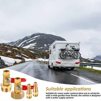 RV Blowout Adapter 5 Piece Kit For Winterizing RV Boat Camper Trailer
RV Blowout Adapter 5 Piece Kit For Winterizing RV Boat Camper Trailer