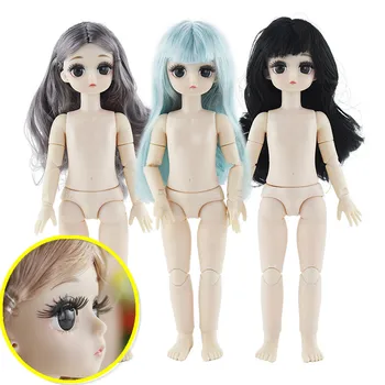 1/6 BJD Dolls 21 Joints Doll 4D Eyes 28cm Doll Long Wig Hair Female Naked 1:6 Scale Nude Body OB Dolls Toy for Girls Children
1/6 BJD Dolls 21 Joints Doll 4D Eyes 28cm Doll Long Wig Hair Female Naked 1:6 Scale Nude Body OB Dolls Toy for Girls Children
