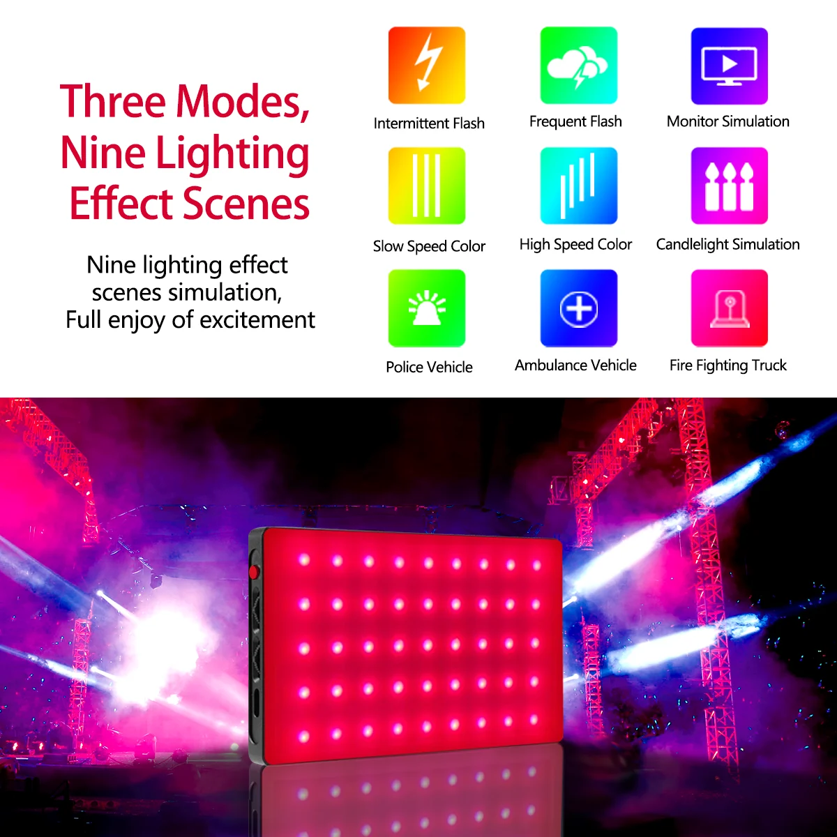 

LituFoto VL145 Mini RGB LED Video Light 3200K-7500K On Camera Fill Light Photography Lighting Pocket Live Tiktok Vlog Light Lamp