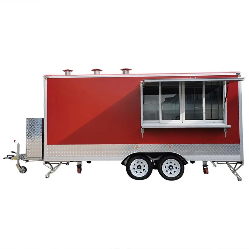 RED Food Truck Concession Trailer Catering Van 
RED Food Truck Concession Trailer Catering Van