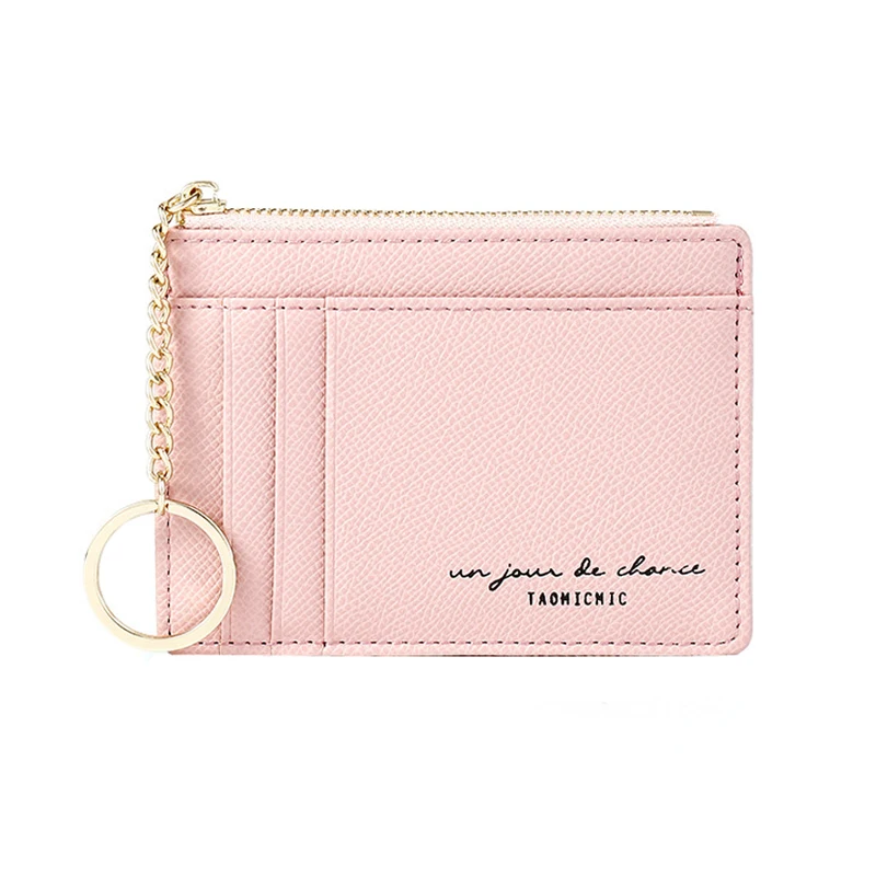 Women Slim Leather Card Case Holder Small Wallet Girl Mini Wallet with Keychain Cute Coin Purse
Women Slim Leather Card Case Holder Small Wallet Girl Mini Wallet with Keychain Cute Coin Purse