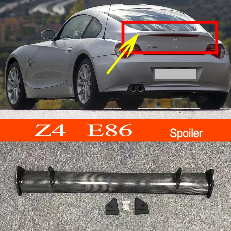 E86 Real Carbon Fiber / FRP GT-style Car-styling Sporty Rear Trunk Wing Spoiler for BMW Z Series E86 Z4 Coupe 2006-2009
E86 Real Carbon Fiber / FRP GT-style Car-styling Sporty Rear Trunk Wing Spoiler for BMW Z Series E86 Z4 Coupe 2006-2009