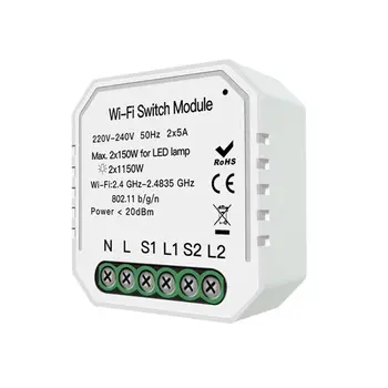 Smart WiFi Light Switch Module Smart Life/Tuya APP Remote Control Work with Alexa Google Home IFTTT
Smart WiFi Light Switch Module Smart Life/Tuya APP Remote Control Work with Alexa Google Home IFTTT