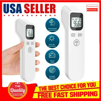Digital Thermometer One Second No Touch Non-Contact Body Fever Thermometer Digital IR Infrared Forehead Thermometer Wholesale 
Digital Thermometer One Second No Touch Non-Contact Body Fever Thermometer Digital IR Infrared Forehead Thermometer Wholesale