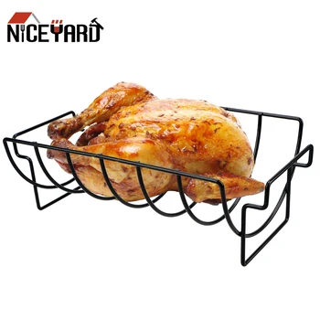 NICEYARD Non-stick Barbecue Grill Rack Roasting Rib Rotisserie Steak Rack Holders Stand For Household Outdoor Camping
NICEYARD Non-stick Barbecue Grill Rack Roasting Rib Rotisserie Steak Rack Holders Stand For Household Outdoor Camping