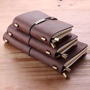 1 pc Handmade Notebook Vintage Genuine Leather Traveler's Notebook Diary Journal Pocket Leather Cowhide Christmas Gift
1 pc Handmade Notebook Vintage Genuine Leather Traveler's Notebook Diary Journal Pocket Leather Cowhide Christmas Gift