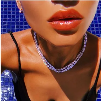 74cm Flash Summer Rhinestone Necklace Simple Bohemia O chain Chokers Copper jewelry Necklace women long Charm Party 
74cm Flash Summer Rhinestone Necklace Simple Bohemia O chain Chokers Copper jewelry Necklace women long Charm Party
