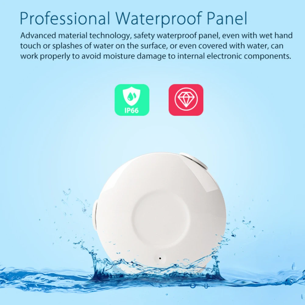 Smart Notification Durable Security Bathroom APP Water Leak Sensor Waterproof Portable Overflow Alarm Flood Detector Home WIFI
Smart Notification Durable Security Bathroom APP Water Leak Sensor Waterproof Portable Overflow Alarm Flood Detector Home WIFI