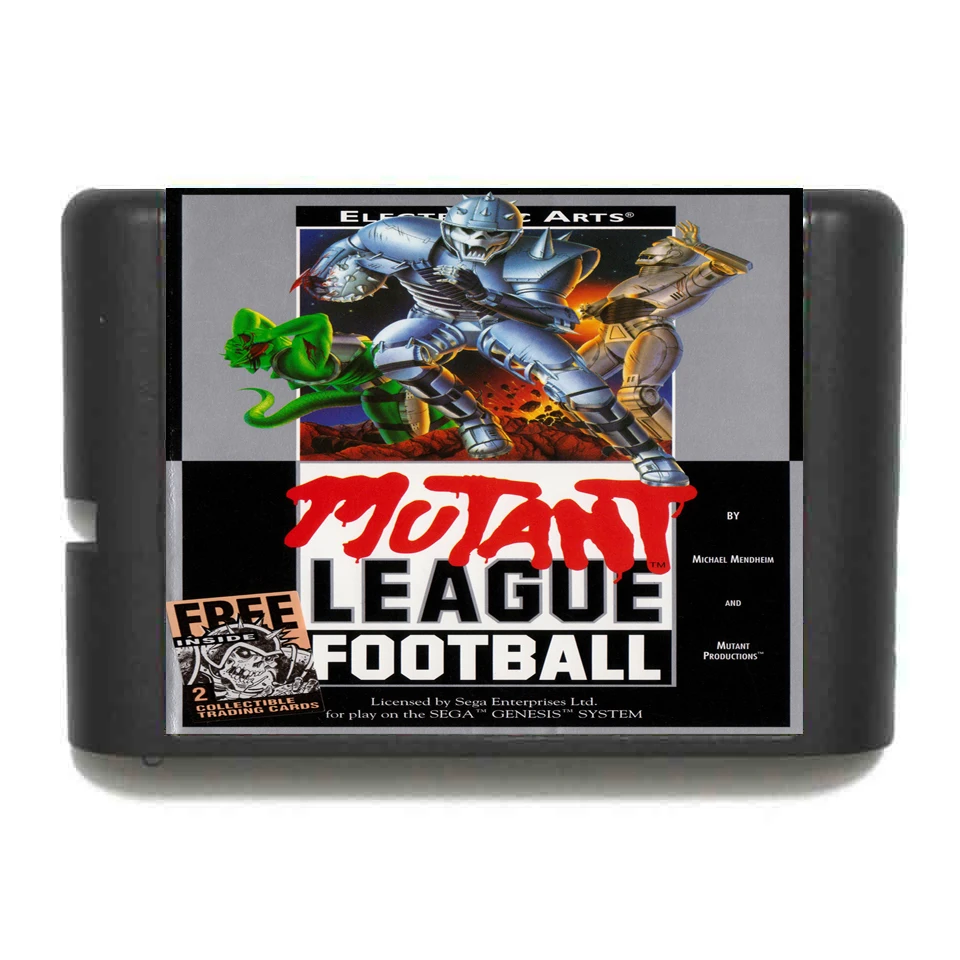 Mutant League football 16 bit MD игровая карта для sega Mega Drive Genesis|Картриджи| |