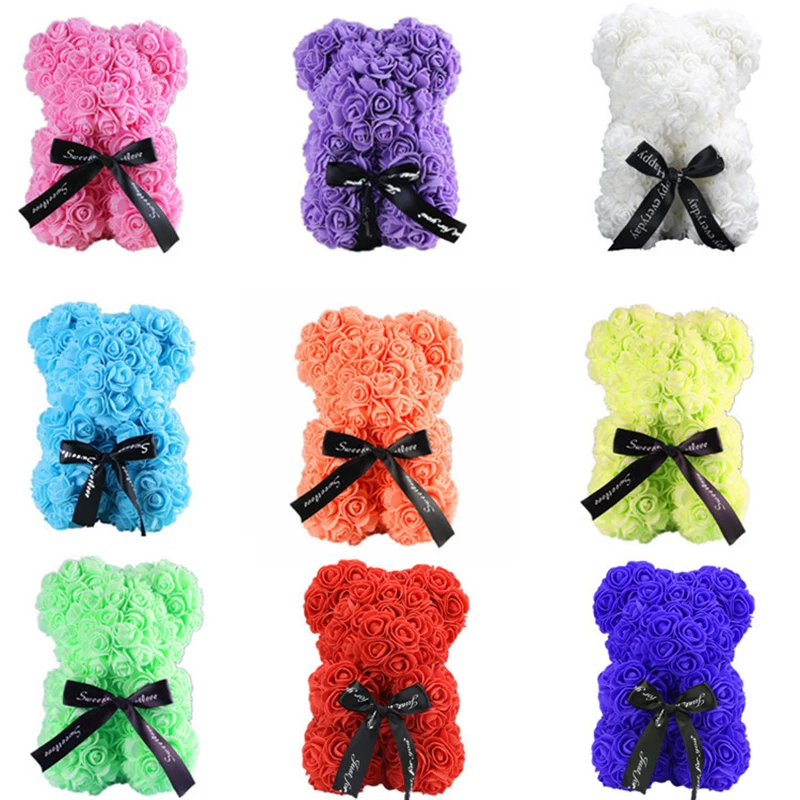 DIY 25cm Teddy Rose Bear Artificial PE Flower Bear Rose Valentine's Day for Girlfriend Women Wife Mother's Day Gift
DIY 25cm Teddy Rose Bear Artificial PE Flower Bear Rose Valentine's Day for Girlfriend Women Wife Mother's Day Gift