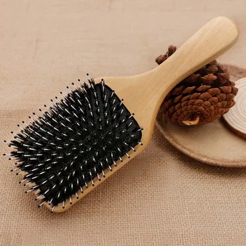 Hair Comb Natural Handle Scalp Airbag Massage Hairbrush Wet Curly Detangle Hair Brush for Salon Hairdressing Styling Tool G0111 
Hair Comb Natural Handle Scalp Airbag Massage Hairbrush Wet Curly Detangle Hair Brush for Salon Hairdressing Styling Tool G0111
