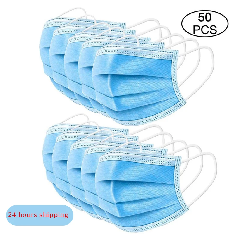 50Pcs/Lot Disposable Masks 3-layer Non-Woven Masks Anti Virus Dust Mouth Face Mask Protection Soft Protective Mask
50Pcs/Lot Disposable Masks 3-layer Non-Woven Masks Anti Virus Dust Mouth Face Mask Protection Soft Protective Mask