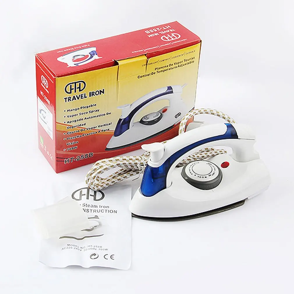 Compact Size Foldable Handle Electric Steam Iron High Power 700W Handheld Home Travel Use Baseplate | Дом и сад