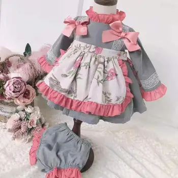 3PCS Baby Girl Autumn Spring Long Sleeve Vintage Spanish Lolita Ball Gown Princess Dress for Girl Birthday Party Dress Y2769 
3PCS Baby Girl Autumn Spring Long Sleeve Vintage Spanish Lolita Ball Gown Princess Dress for Girl Birthday Party Dress Y2769